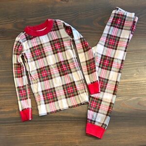 Hanna Andersson plaid pjs. Size 5.